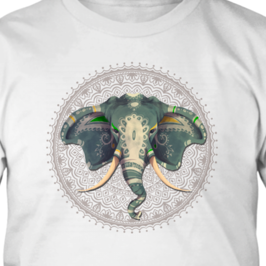 Elephant Mandala T-shirt, Gift for Elephant Lover, Elephant Shirt