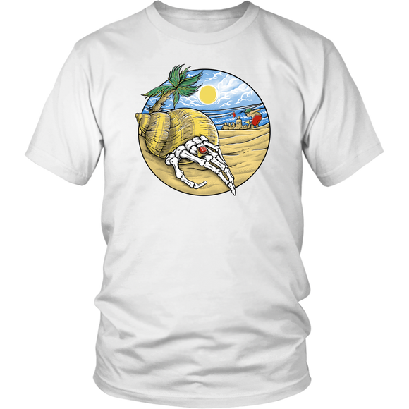 Beach T-shirt, Hermit Crab Shirt, Summertime Gift, Funny Beach Shirt