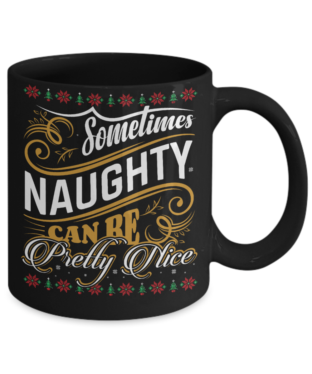 Mug, Too Cute for The Naughty List, Christmas Mugs, Funny Gift Cup