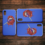 Lollipop Lips iPhone Case - Blue