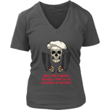 Gift for Chef, Chef with Attitude T-shirt, Skull Shirt for Chef, Chef Skull Shirt