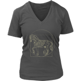 Vitruvian Horse T-shirt, Da Vinci Horse Shirt