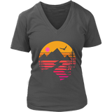 Camping T-shirt, Gift for Camper, Eagle over Mountain T-shirt, Outdoor Gift, Outdoor T-shirt, Shirt for Camper