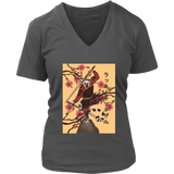 Samurai T-shirt, Japanese style T-shirt, Lucky Lemur in Japan Shirt