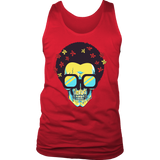 Skull T-shirt, Flowers and Sunglasses Skull Shirt, Hippie Skull T-shirt, Skull Shirt