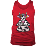 Cow Yoga T-shirt, Gift of Cow Yoga, Meditation Gift, Meditating Cow Shirt