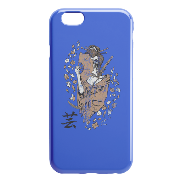 Geisha Skeleton iPhone Case, Geisha Skeleton Gift,