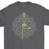 Yoga T-shirt, Chakras T-shirt, Meditation and Yoga Shirt, Yoga Pose Skeleton T-shirt