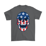 Skull Flag T-shirt, Skull Flag Gift, American Flag Skull, American Flag Gift, Skull T-shirt