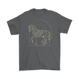 Vitruvian Horse T-shirt, Da Vinci Horse Shirt