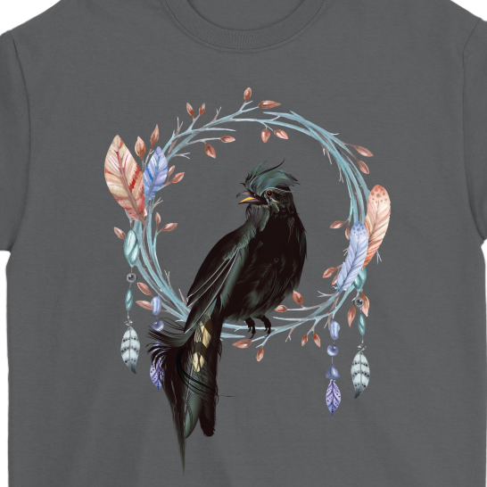 BoHo Bird Shirt, Bird T-shirt, Gift for Bird Lover