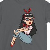 Rockabilly Girl T-shirt, Rockabilly Gift, Rockabilly Girl Shirt, Cute Girl T-shirt, Rockabilly Music Fan Gift