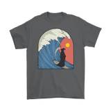 Funny Surfing T-shirt, Grim Reaper Shirt, Funny Gift for Surfer, Grim Reaper Surfing Shirt, Surfer Gift