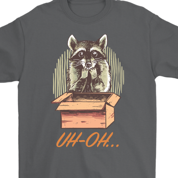 Funny Raccoon T-shirt, Raccoon T-shirt, Funny Animal Shirt, Funny Raccoon Shirt