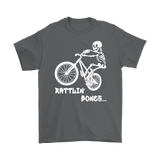 Gift for Mountain Biker, Funny Shirt for Bike Rider, Bike Riding Skeleton T-shirt, Funny Skeleton Shirt