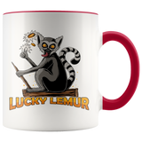 Lucky Lemur Coffee Mug, Funny Coffee Cup, Mug for Kids, Lemur Mug