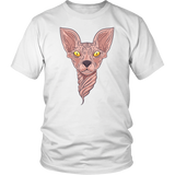 Hairless Cat Shirt, Twisty-cat T-shirt