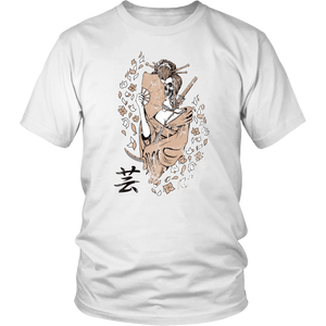 Geisha Girl Shirt, Geisha Skull T-shirt