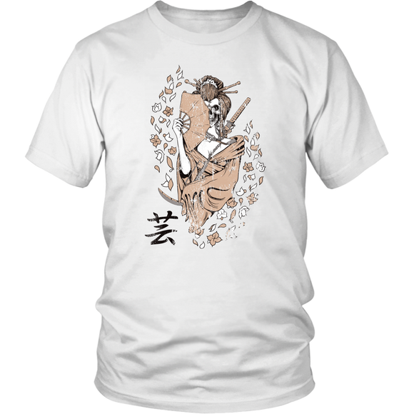 Geisha Girl Shirt, Geisha Skull T-shirt