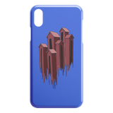 Melting Houses iPhone Case - Blue