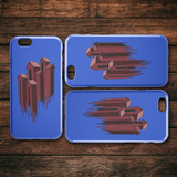 Melting Houses iPhone Case - Blue