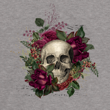 Floral Skull T-shirt, Skull Gift, Skull Shirt, Skull T-shirt, Floral Skull Gift