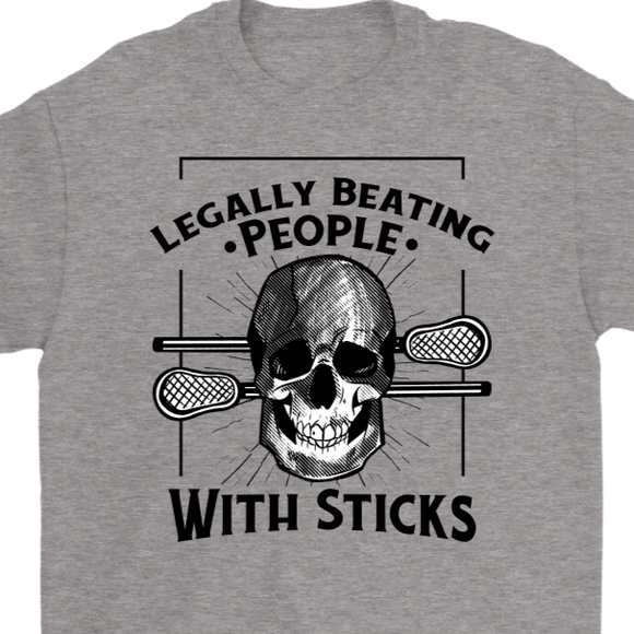 Lacrosse T-shirt, Funny Lacrosse T-shirt, Gift for Lacrosse Player, Funny Lacrosse Shirt