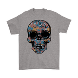 Paisley Skull T-shirt, Flowering Skull Shirt