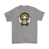 420 T-shirt, Rastafarian Skull Smoking Weed Shirt, Weed Smoking Skull T-shirt, 420 Gift, 420 Gift T-shirt