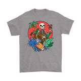 Funny Surfer T-shirt, Surfing Skeleton Shirt, Gift for Surfer, Surfer T-shirt