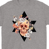 Skull & Flowers T-shirt, Skull and Flowers Gift, BoHo Skull Shirt