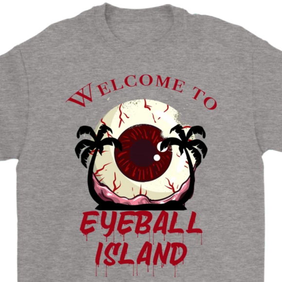 Funny Island T-shirt, Funny Summer Gift, Eyeball T-shirt, Island Shirt