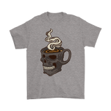 Skull Coffee Cup T-shirt, Gift for Coffee Lover, Coffee Shirt, Coffee Skull T-shirt