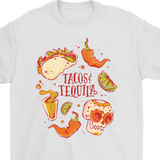 Tacos and Tequila T-shirt, Funny Gift Shirt, Funny Taco T-shirt, Funny Tequila T-shirt