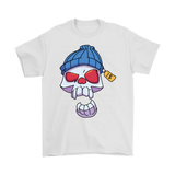 Funny Skull T-shirt, Punk Skull Shirt, Gift for Punk Rocker, Skull in Cap T-shirt