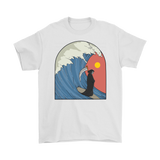 Funny Surfing T-shirt, Grim Reaper Shirt, Funny Gift for Surfer, Grim Reaper Surfing Shirt, Surfer Gift