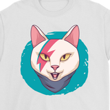 Gift for Cat Lover, Rock and Roll Kitty T-shirt, Bowie Cat Shirt