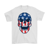 Skull Flag T-shirt, Skull Flag Gift, American Flag Skull, American Flag Gift, Skull T-shirt