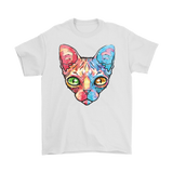 Rainbow Cat T-shirt, Egyptian Cat Shirt, Hairless Cat T-shirt, Gift for Cat Lover, Hairless Cat Owner Gift