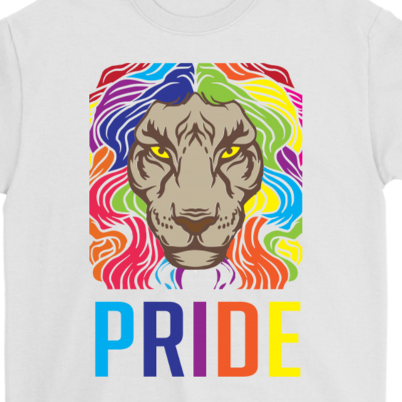 Pride Lion T-shirt, Gift of Pride Lion, Pride Lion Shirt, Pride T-shirt, Gift for LGBTQ