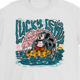 Surfing T-shirt, Funny Surfing Shirt, Lucky Lemur Shirt, Gift for Surfer, Summer Shirt, Beach T-shirt