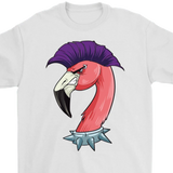 Funny Punk Rock T-shirt, Gift for Punk Rocker, Punk Rock Flamingo, Funny Flamingo Shirt