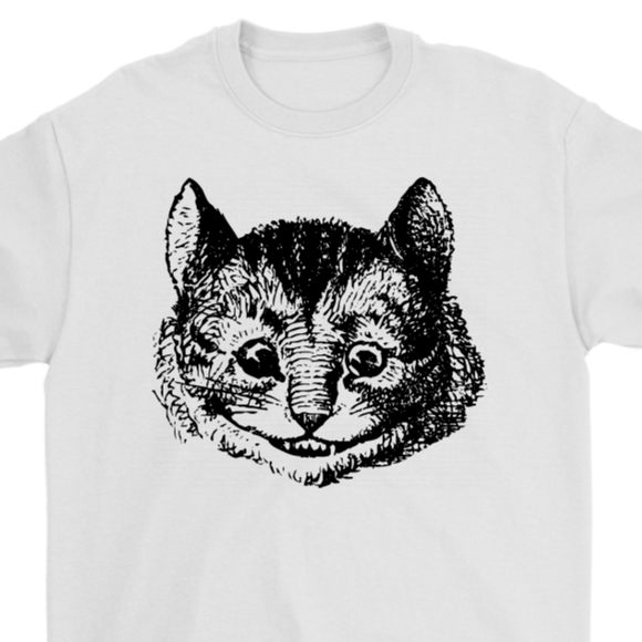Cheshire Cat T-shirt, Cheshire Cat Gift, Gift for Cat Lover, Alice in Wonderland Gift