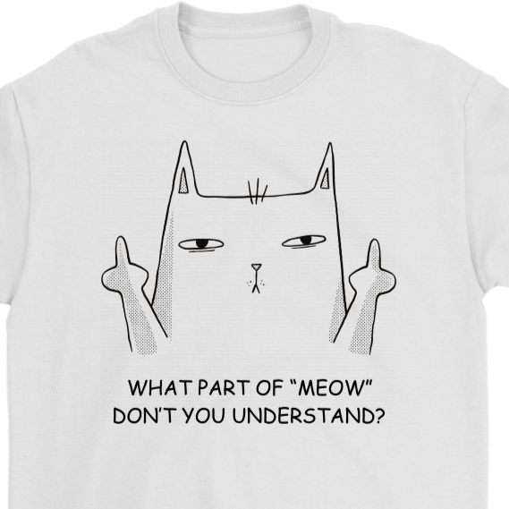 Funny Cat T-shirt, Punk Cat Gift, Funny Cat Shirt, Funny Cat Gift, Gift for Cat Lover