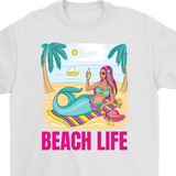 Summer T-shirt, Beach T-shirt, Mermaid T-shirt, Beach Life Shirt