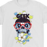 Geek Skull T-shirt, Gift for Geek, Geek Shirt, Skull T-shirt, Geek Skull Shirt