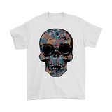 Paisley Skull T-shirt, Flowering Skull Shirt