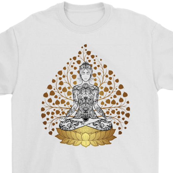 Sitting Meditation T-shirt, Gift for Yoga, Gift for Meditation, Sitting Meditation Shirt