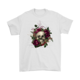 Floral Skull T-shirt, Skull Gift, Skull Shirt, Skull T-shirt, Floral Skull Gift