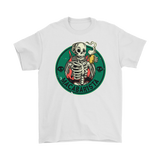 Barista T-shirt, Gift for Barista, Funny Skeleton Barista Shirt, Skeleton Barista T-shirt